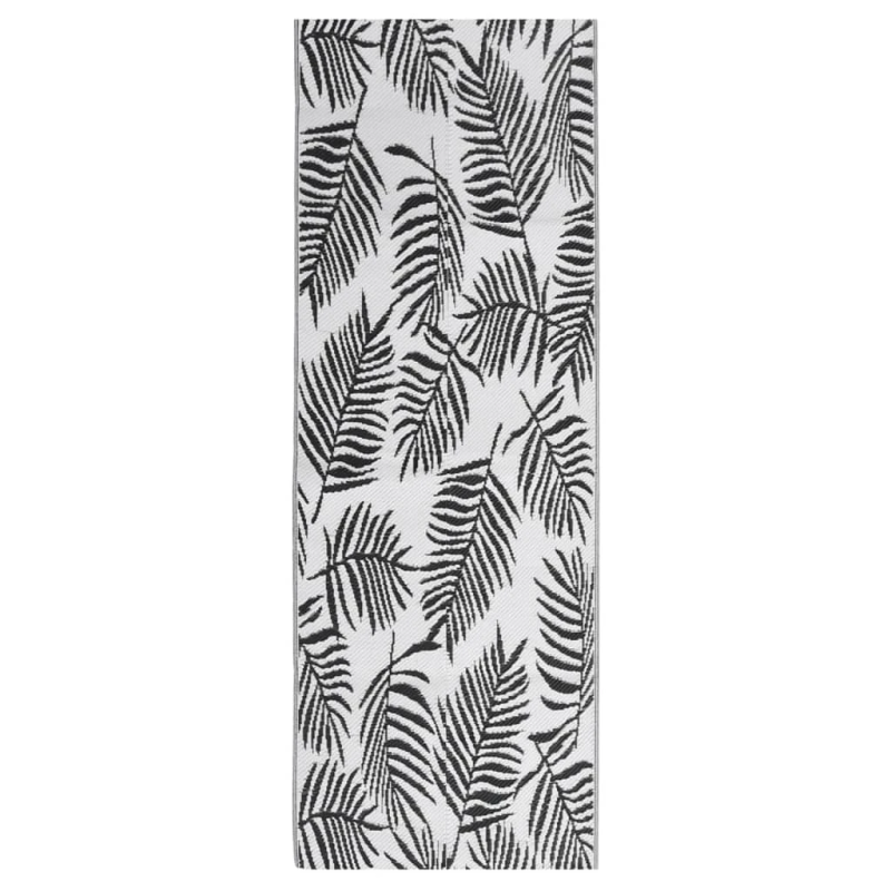 vidaXL āra paklājs, ARAKIL melns, 80x250 cm, PP