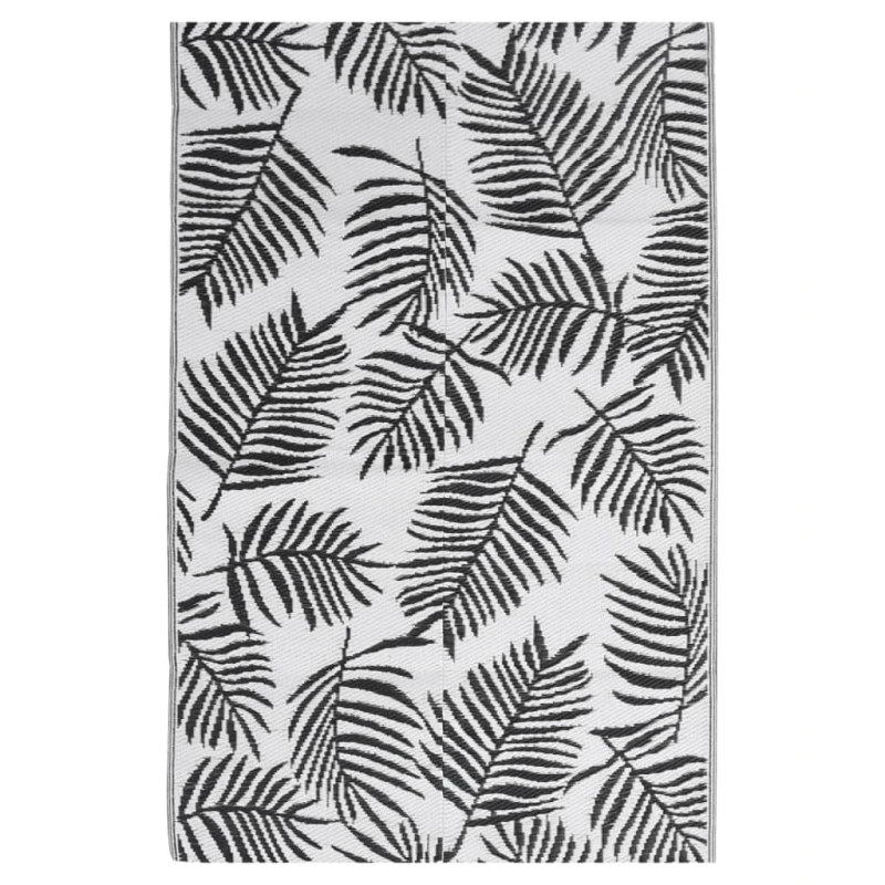 vidaXL āra paklājs, ARAKIL melns, 140x200 cm, PP