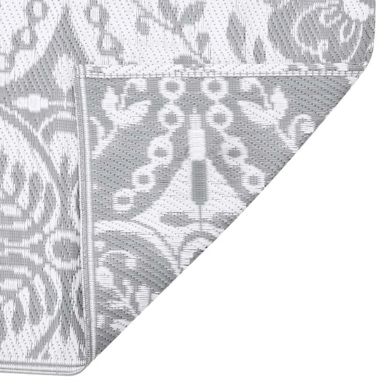 vidaXL āra paklājs, ARAKIL gaiši pelēks, 80x250 cm, PP