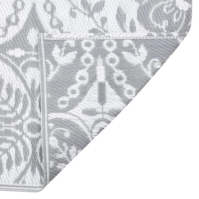 vidaXL Āra paklājs ARAKIL Gaiši pelēks 140x200 cm PP