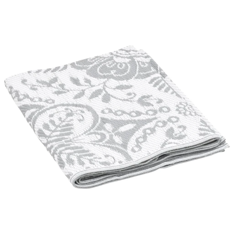 vidaXL Āra paklājs ARAKIL Gaiši pelēks 140x200 cm PP