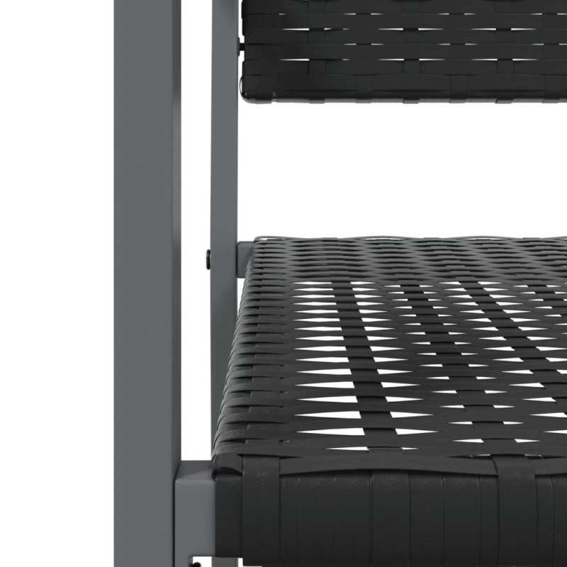 vidaXL 5-daļīgs dārza mēbeļu komplekts, PE rotangpalma un tērauds