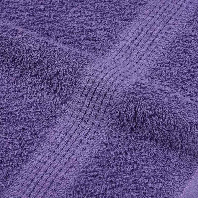 vidaXL 12 daļu dvieļu komplekts, FROGN, violets, 360 g-m²