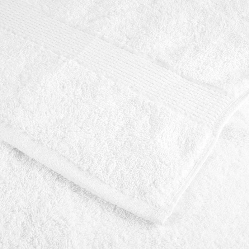 vidaXL Viesu dvielis SOLUND Balts Kokvilna