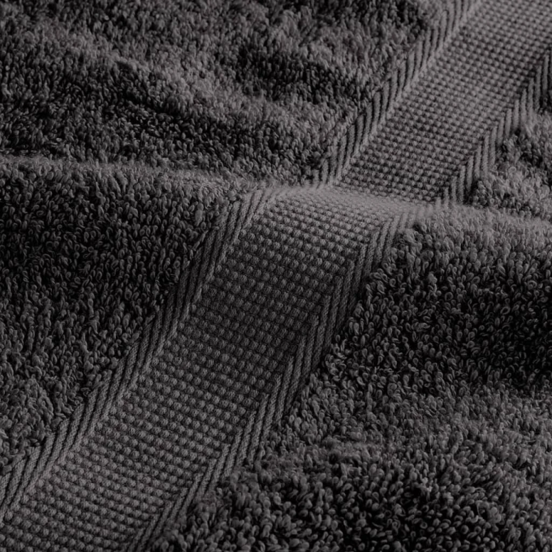 vidaXL augstākās kvalitātes dvieļi, SOLUND, 10 gab., antracīta krāsā, 30x30 cm, 600 g-m²