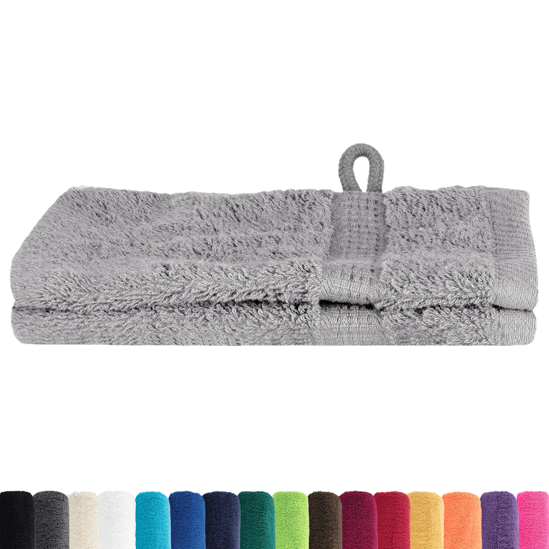 vidaXL Viesu dvielis SOLUND Pelēka Kokvilna