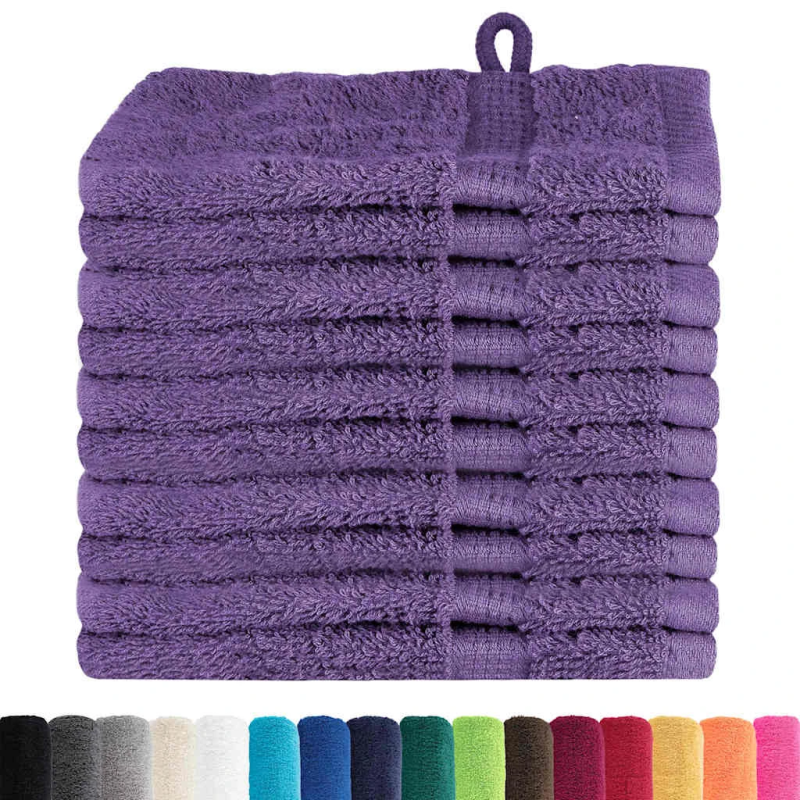 vidaXL Viesu dvielis SOLUND Violeta Kokvilna