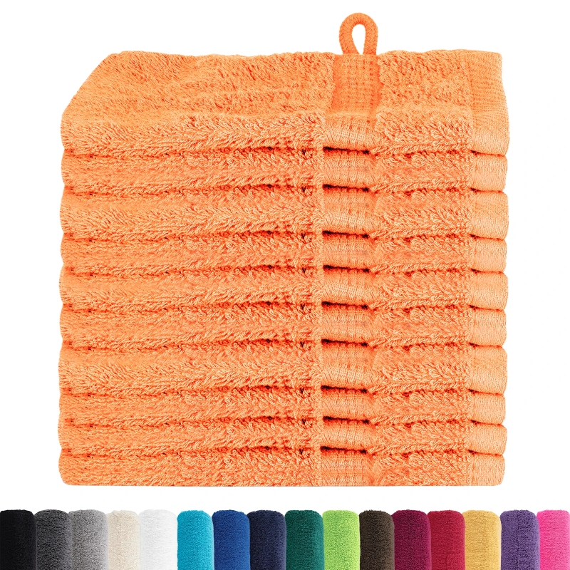 vidaXL Viesu dvielis SOLUND Oranža Kokvilna