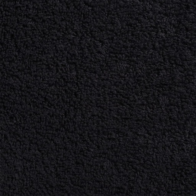 vidaXL Viesu dvielis SOLUND Melna Kokvilna