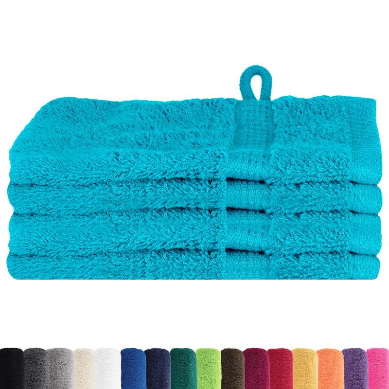 vidaXL Viesu dvielis SOLUND Tirkīza Kokvilna