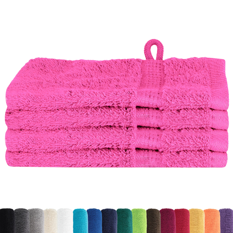 vidaXL Viesu dvielis SOLUND Rozā Kokvilna