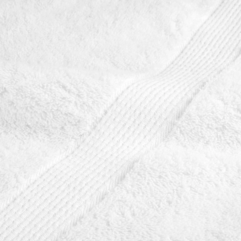 vidaXL dvieļu komplekts SOLUND, 12 gab., balti, 600 gsm