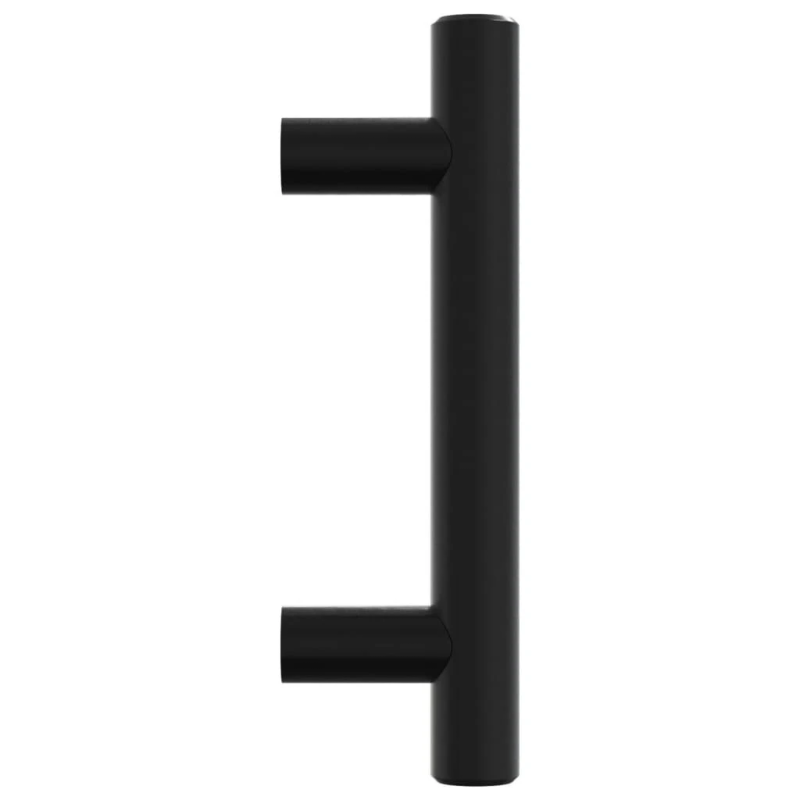 vidaXL skapja rokturi, 20 gab., melni, 64 mm, nerūsējošais tērauds