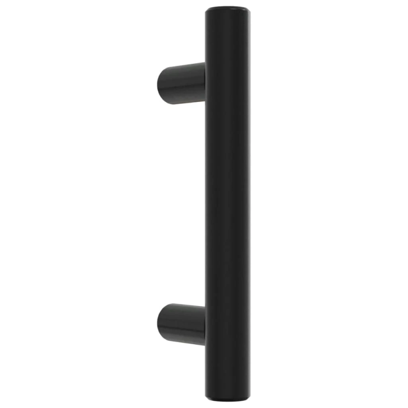 vidaXL skapja rokturi, 20 gab., melni, 64 mm, nerūsējošais tērauds