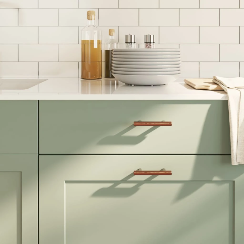 vidaXL Spintelės rankenėlės, 20vnt., bronzinės, nerūdijantis plienas