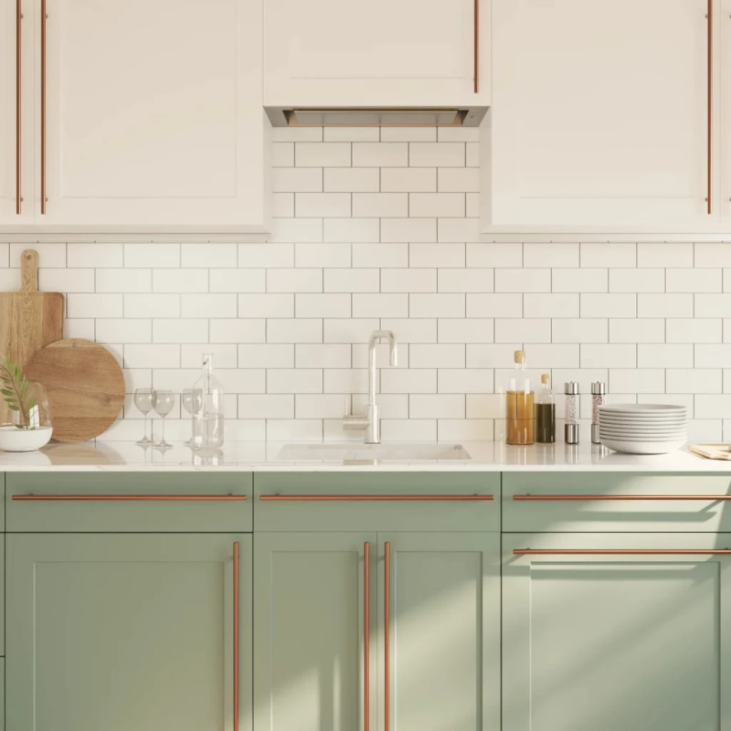 vidaXL skapja rokturi, 10 gab., bronzas, 480 mm, nerūsējošais tērauds