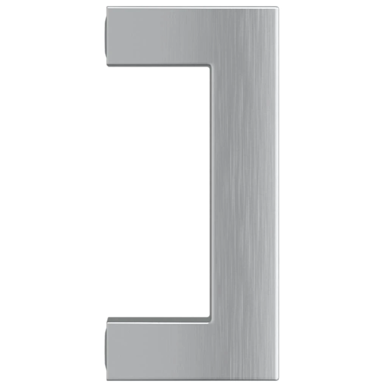 vidaXL skapja rokturi, 20 gab., sudraba, 64 mm, nerūsējošais tērauds