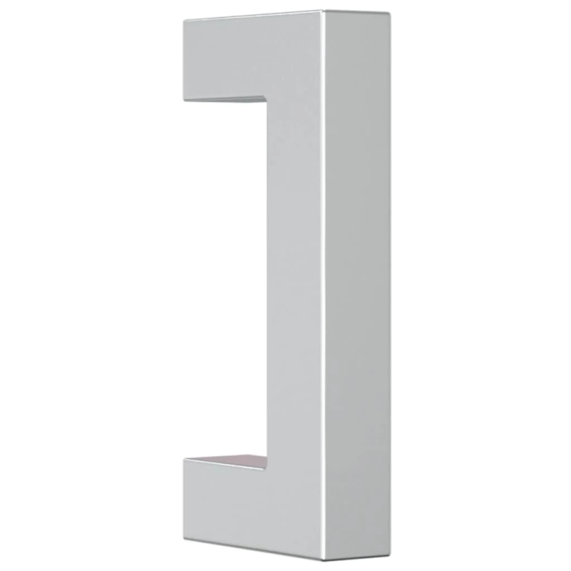 vidaXL skapja rokturi, 20 gab., sudraba, 64 mm, nerūsējošais tērauds