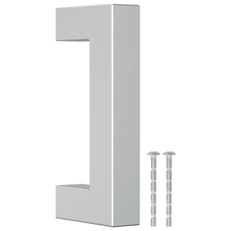 vidaXL skapja rokturi, 20 gab., sudraba, 64 mm, nerūsējošais tērauds