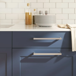 vidaXL skapja rokturi, 20 gab., sudraba, 224 mm, nerūsējošais tērauds