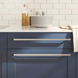 vidaXL skapja rokturi, 20 gab., sudraba, 480 mm, nerūsējošais tērauds