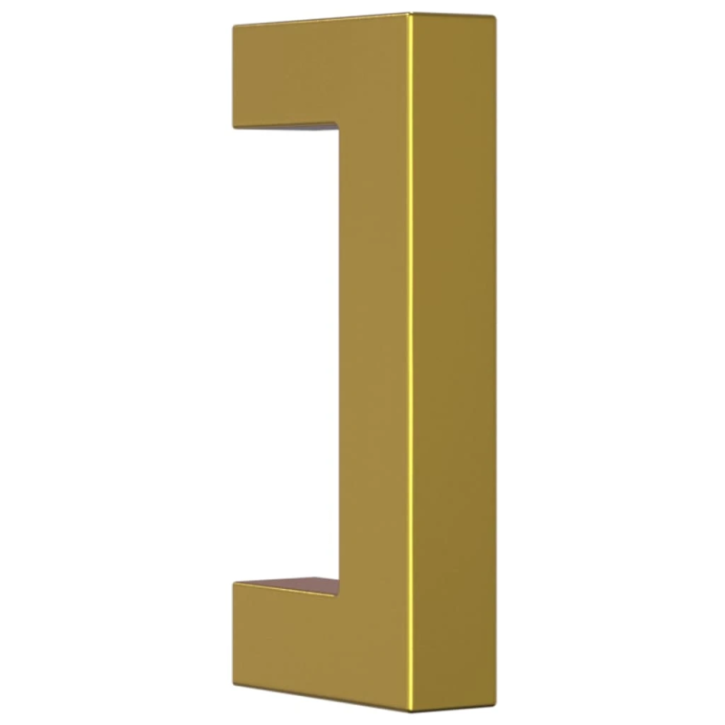 vidaXL skapja rokturi, 20 gab., zelta, 64 mm, nerūsējošais tērauds