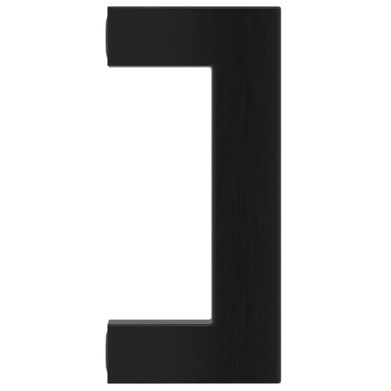 vidaXL skapja rokturi, 20 gab., melni, 64 mm, nerūsējošais tērauds