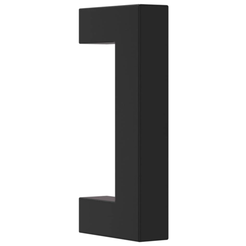 vidaXL skapja rokturi, 20 gab., melni, 64 mm, nerūsējošais tērauds