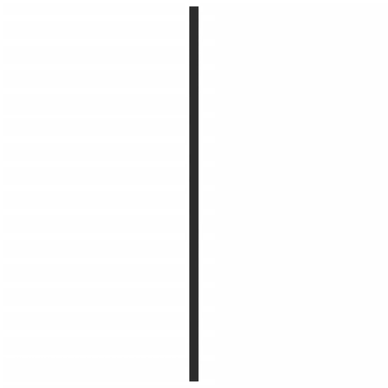 vidaXL skapja rokturi, 20 gab., melni, 480 mm, nerūsējošais tērauds