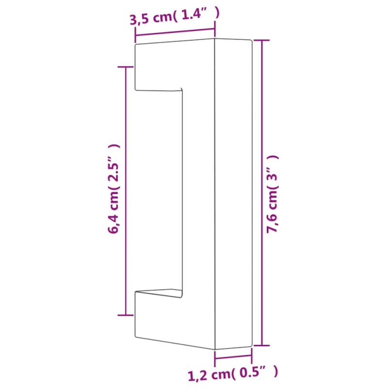 vidaXL skapja rokturi, 20 gab., bronzas, 64 mm, nerūsējošais tērauds