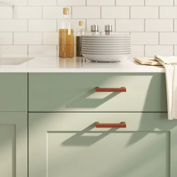 vidaXL skapja rokturi, 20 gab., bronzas, 96 mm, nerūsējošais tērauds