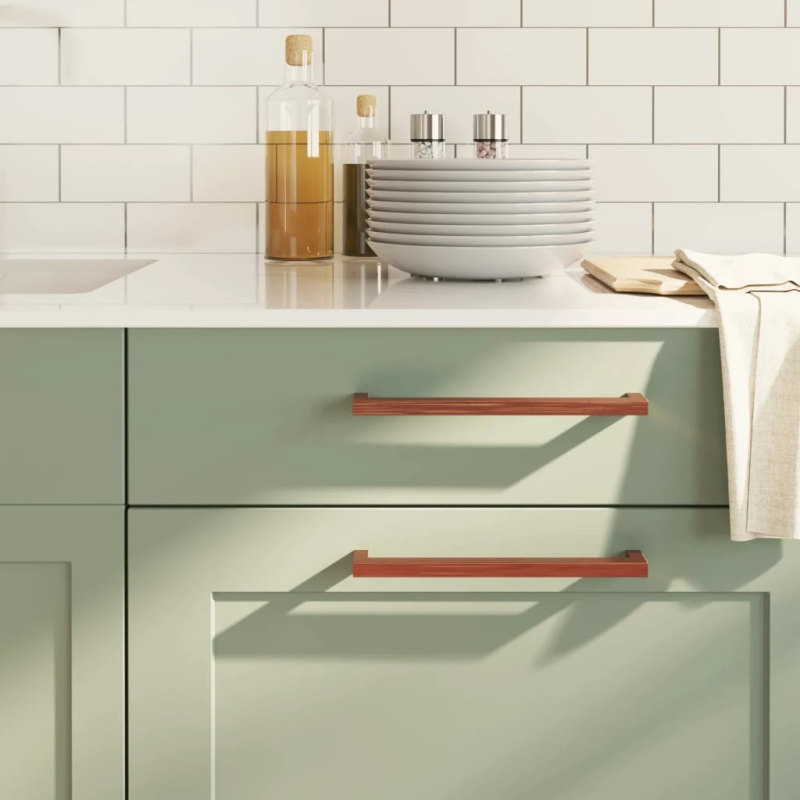 vidaXL skapja rokturi, 20 gab., bronzas, 224 mm, nerūsējošais tērauds