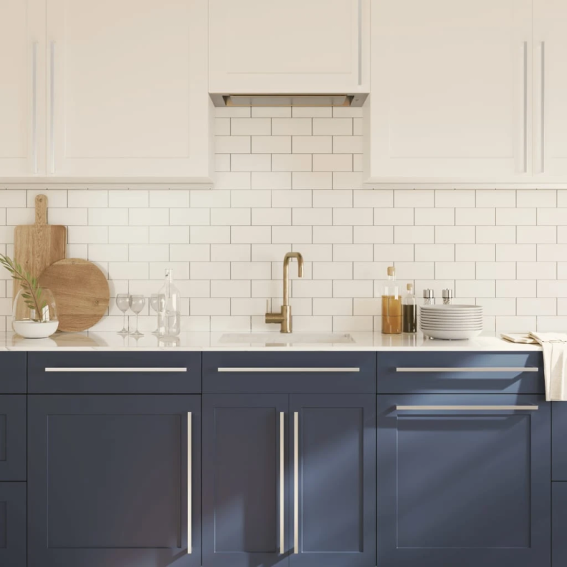 vidaXL skapja rokturi, 10 gab., sudraba, 480 mm, nerūsējošais tērauds