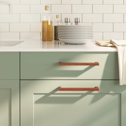 vidaXL skapja rokturi, 10 gab., bronzas, 192 mm, nerūsējošais tērauds