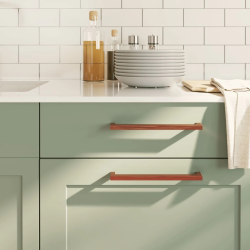 vidaXL skapja rokturi, 10 gab., bronzas, 224 mm, nerūsējošais tērauds