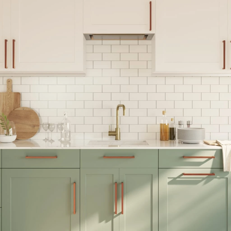 vidaXL skapja rokturi, 10 gab., bronzas, 224 mm, nerūsējošais tērauds