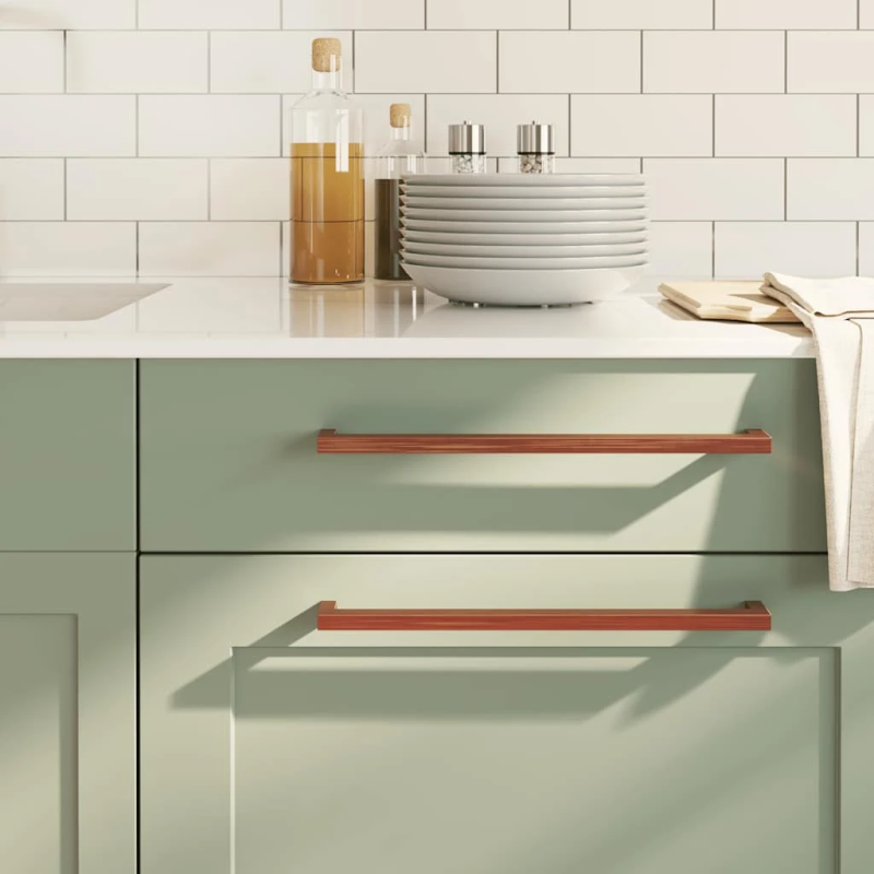 vidaXL skapja rokturi, 10 gab., bronzas, 320 mm, nerūsējošais tērauds