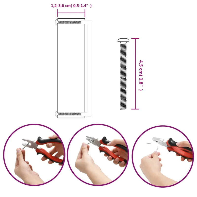 vidaXL skapja rokturi, 10 gab., bronzas, 320 mm, nerūsējošais tērauds