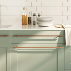 vidaXL skapja rokturi, 20 gab., bronzas, 480 mm, nerūsējošais tērauds