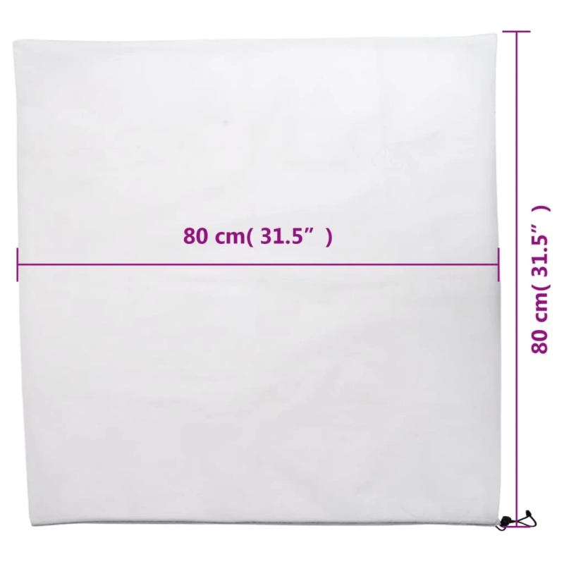 vidaXL augu pārsegi ar aukliņu, 4 gab., 70 g-m², 0,8x0,8 m