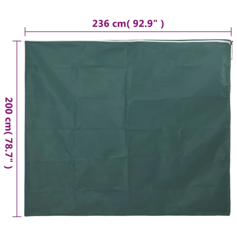 vidaXL augu pārsegs ar rāvējslēdzēju., 70 g-m², flīss, 2,36x2 m