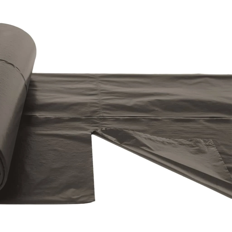 vidaXL atkritumu maisi, 250 gab., melni, 120 L