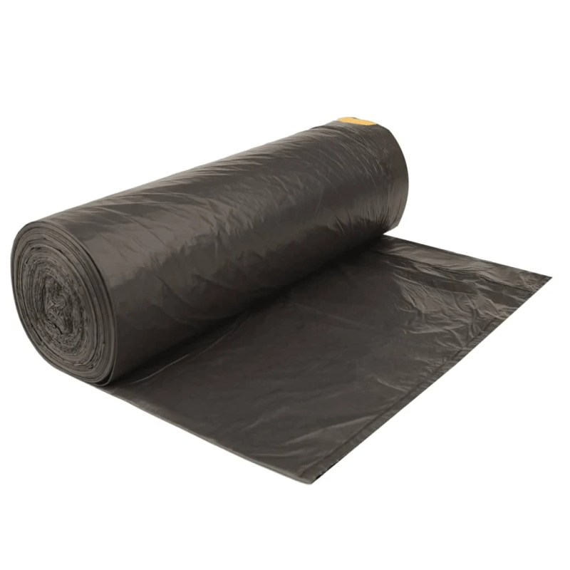 vidaXL atkritumu maisi ar aukliņām, 250 gab., melni, 120 L