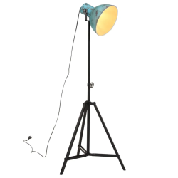 vidaXL grīdas lampa, 25 W, bružāti zila, 61x61x90-150 cm E27