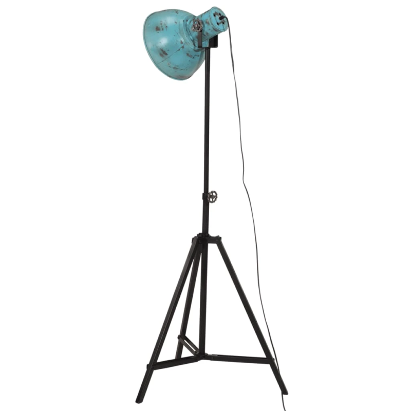 vidaXL grīdas lampa, 25 W, bružāti zila, 61x61x90-150 cm E27