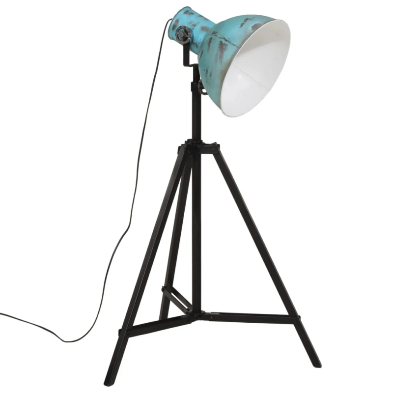 vidaXL grīdas lampa, 25 W, bružāti zila, 61x61x90-150 cm E27