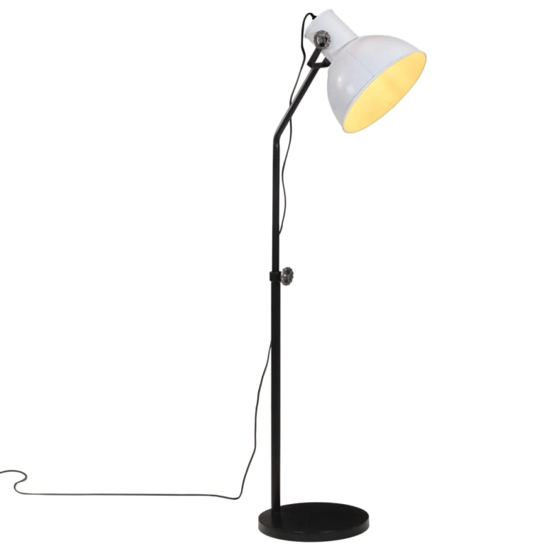 vidaXL grīdas lampa, 25 W, balta, 30x30x90-150 cm, E27