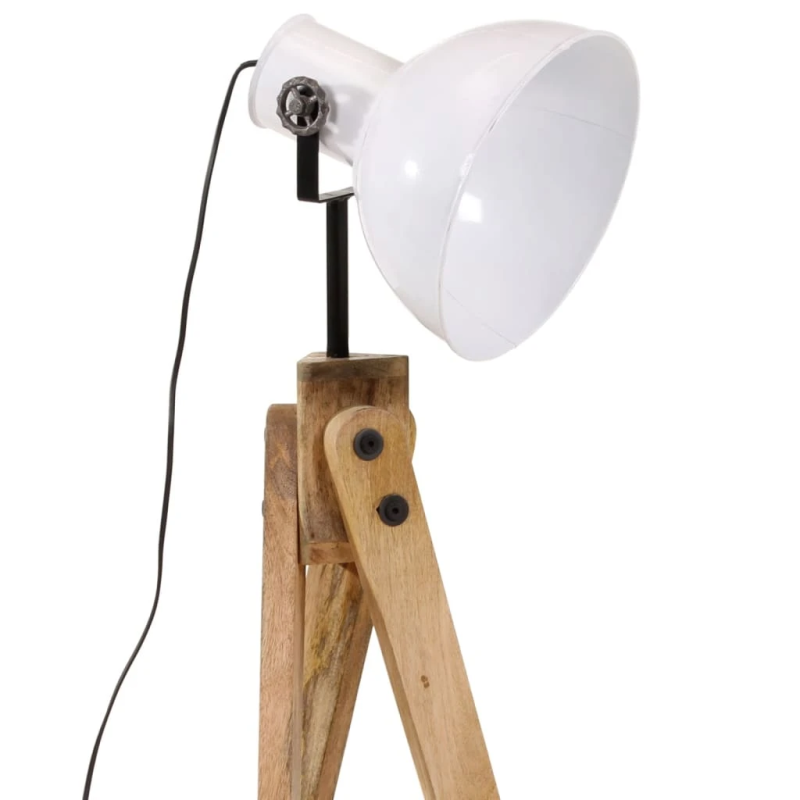 vidaXL grīdas lampa, 25 W, balta, 45x45x120 cm, E27
