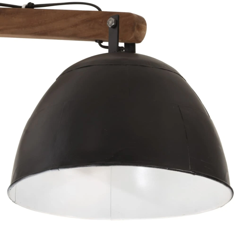 vidaXL sienas lampa 25 W, vintāžas, melna, 105x30x65-108 cm, E27