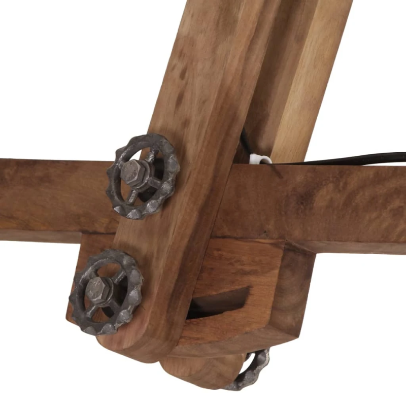 vidaXL sienas lampa 25 W, vintāžas, melna, 105x30x65-108 cm, E27